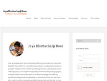 Tablet Screenshot of jayabhattacharjirose.com